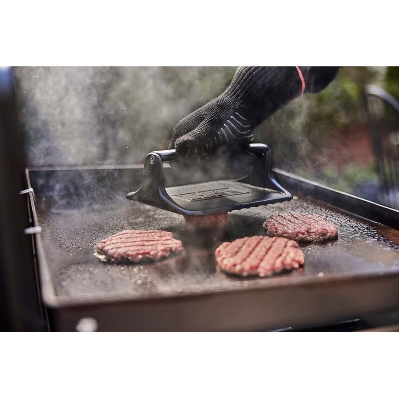 Heavy Duty Cast Iron Griddle Press Non-Stick Burger Bacon Smasher Tool New gallery