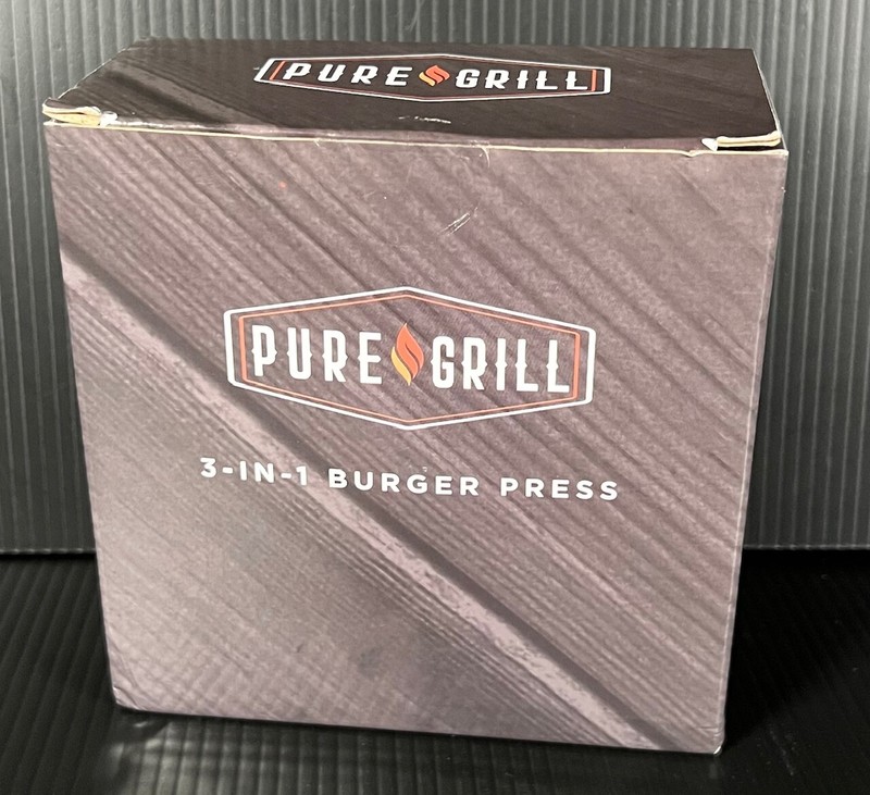Pure Grill 3-in-1 Burger Press - Patty Maker with 100 Wax Papers - New gallery
