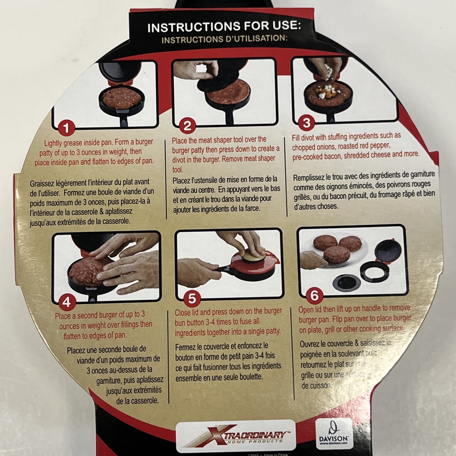 Extraordinary Home Products Stuff A Burger Davison Stuffed Patties Cooking Kit gallery