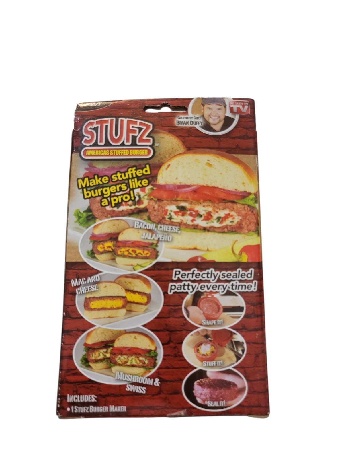 STUFZ BURGER PRESS AS SEEN ON TV_ Non Mint Box gallery