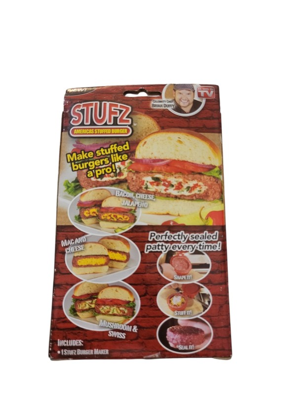 STUFZ BURGER PRESS AS SEEN ON TV_ Non Mint Box gallery