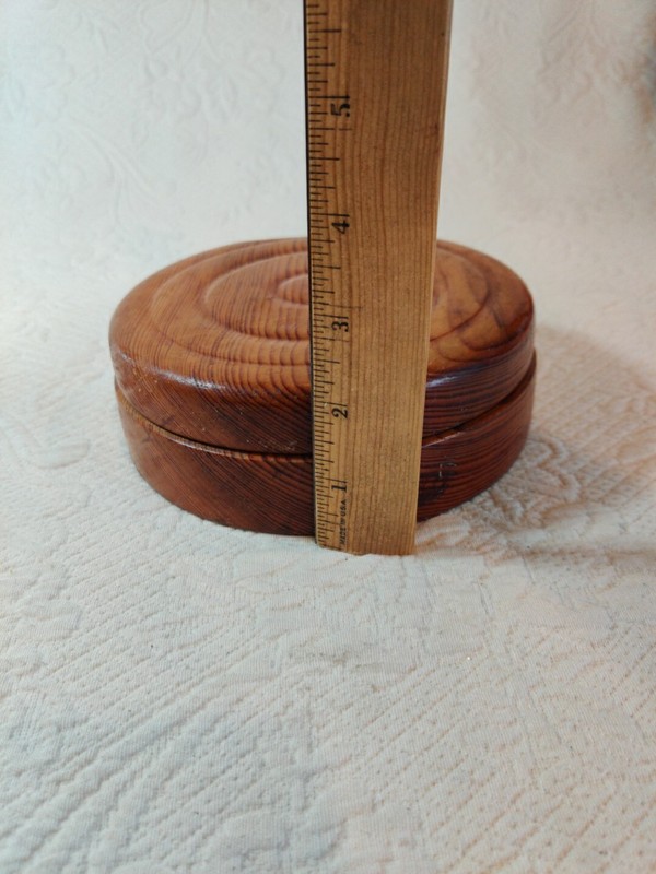 Vintage Wood Hinged Hamburger Meat Patties Press 1960s Era gallery