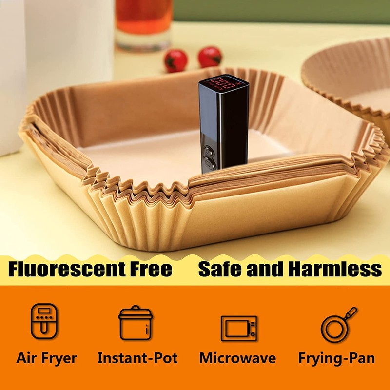 Air Fryer Liners for CHEFMAN 2 Qt Fryer, Mini Airfryer 5.5 Inch, Natural gallery