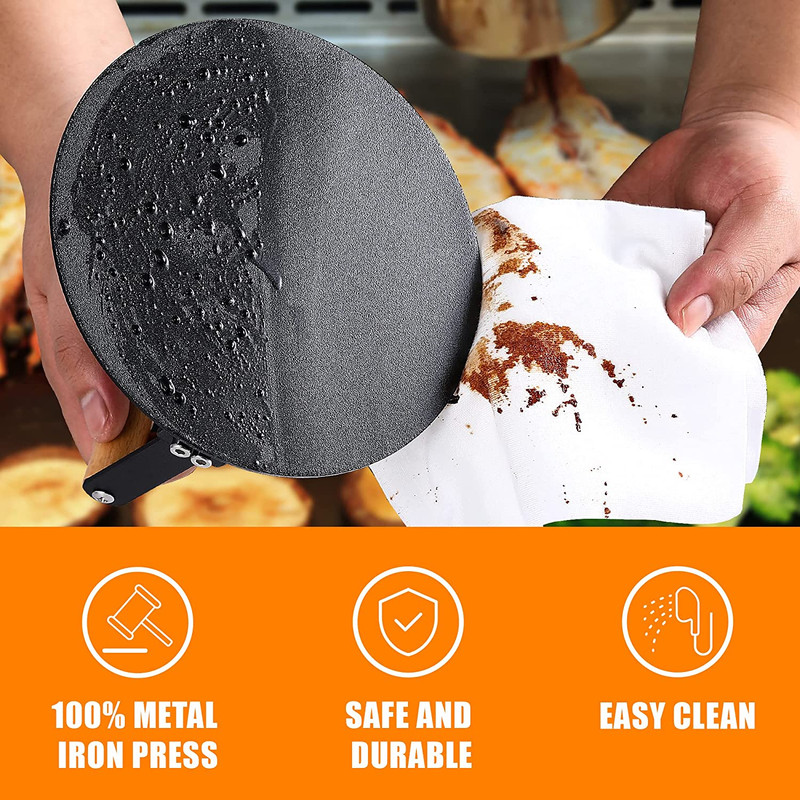 Bodkar Smash Burger Press 6 Inch round Burger Smasher Grill Press for Griddle B gallery
