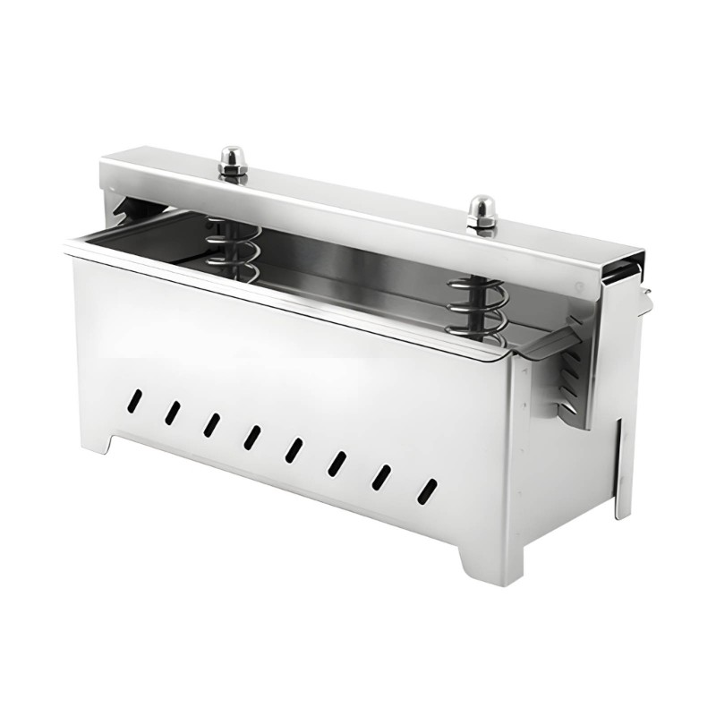 Stainless Steels Hamburger Patty Press 1kg With Reinforced Spring Commercial gallery