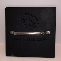 Pampered Chef Cast Iron Grill Press #2875 8.5” Burger Sandwich Panini Bacon