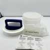 Vintage Tupperware Burger Press 1927 1926 Ring Press 4 Keepers With Lid NEW gallery