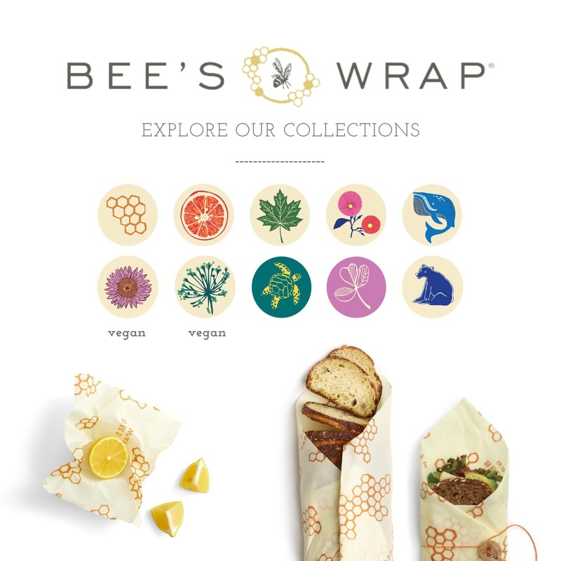 Bee's Wrap Beeswax Wraps for Food - Pack of 3 Medium, Honeycomb Medium 3 gallery
