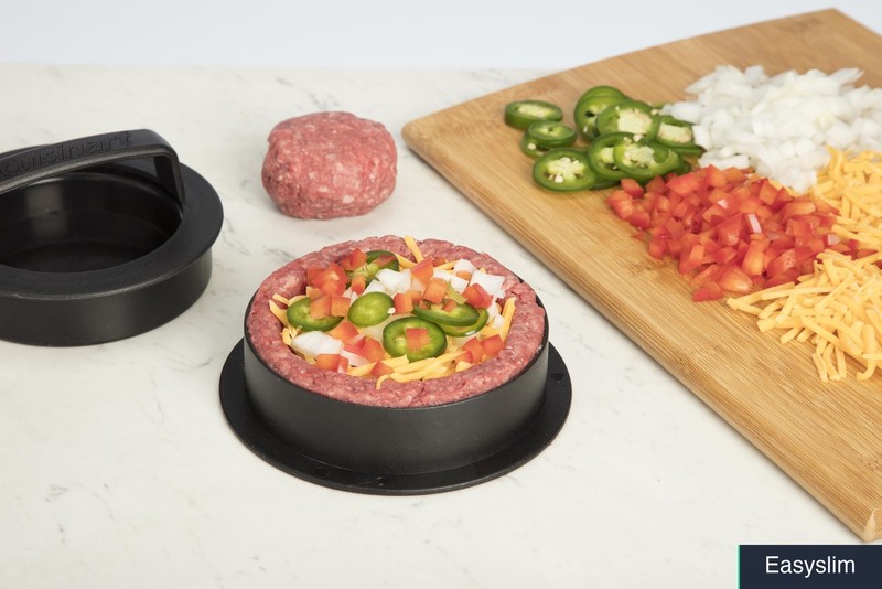 Burger Press 4-in-1 Stuffed Burgers Sliders Regular Thick Patties gallery