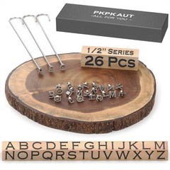 26Pcs Mini Branding Irons Set for Wood, Leather, BBQ, and Food Personalization
