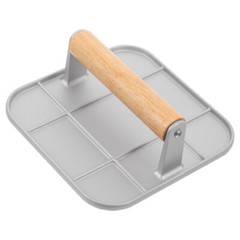 Burger Patty Press Heavy Duty Smashed Press Patty Maker Press with Wood Handle