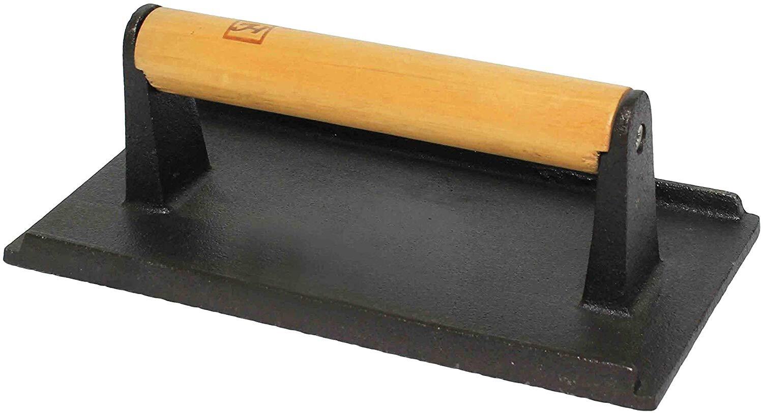 Large Cast Iron Hamburger Steak Weight Press gallery