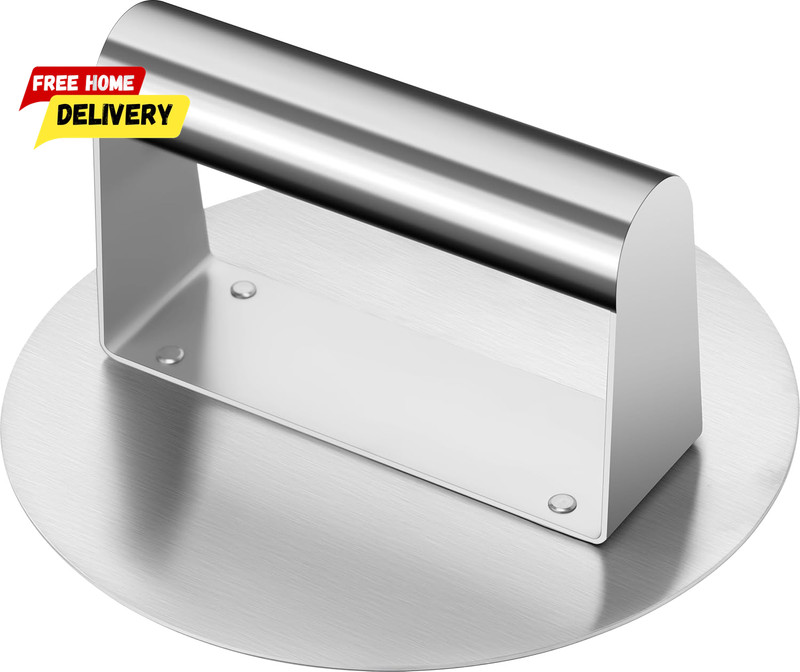 Stainless Steel Burger Press 6.2" round Smash Burger Press- Pro Non-Stick Burger gallery