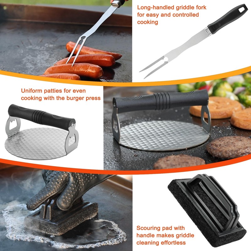 39PCS Griddle Accessories Kit, Flat Top Grill Accessories Set for Outdoor Bar... gallery