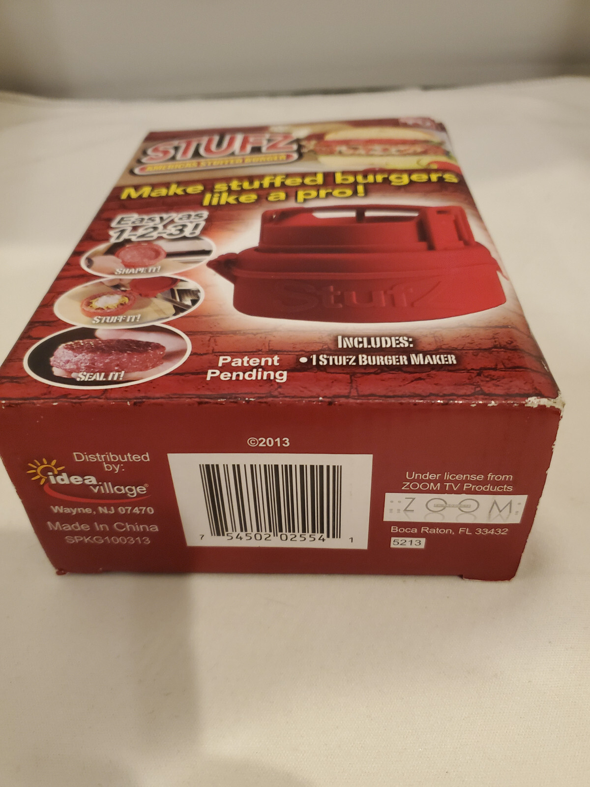 STUFZ - AMERICANS STUFFED BURGER AS SEEN ON TV NEW IN BOX gallery