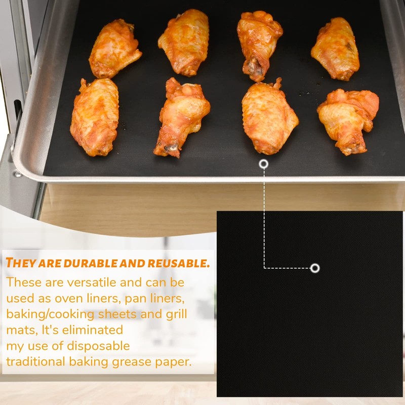 WMKGG 12 inch Square Air Fryer Liners 12"x12"-3 pcs Reusable Mat, Unbleached gallery