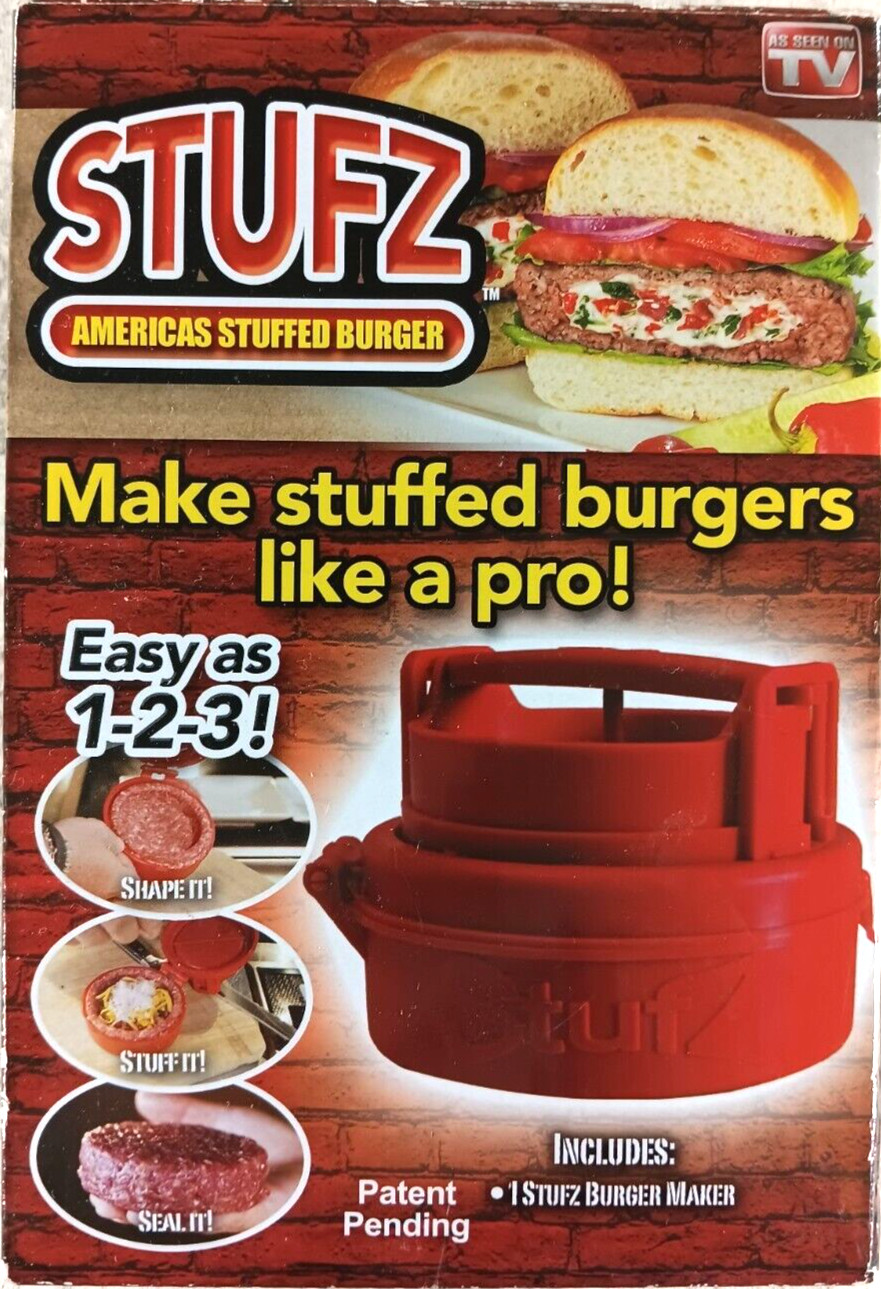 Stufz America's Stuffed Burger Press Make Stuffed Burgers Like A Pro - Open Box gallery