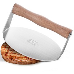Stainless Steel Burger Press-Engraved Letter Customized Gift idea 6 inch Round
