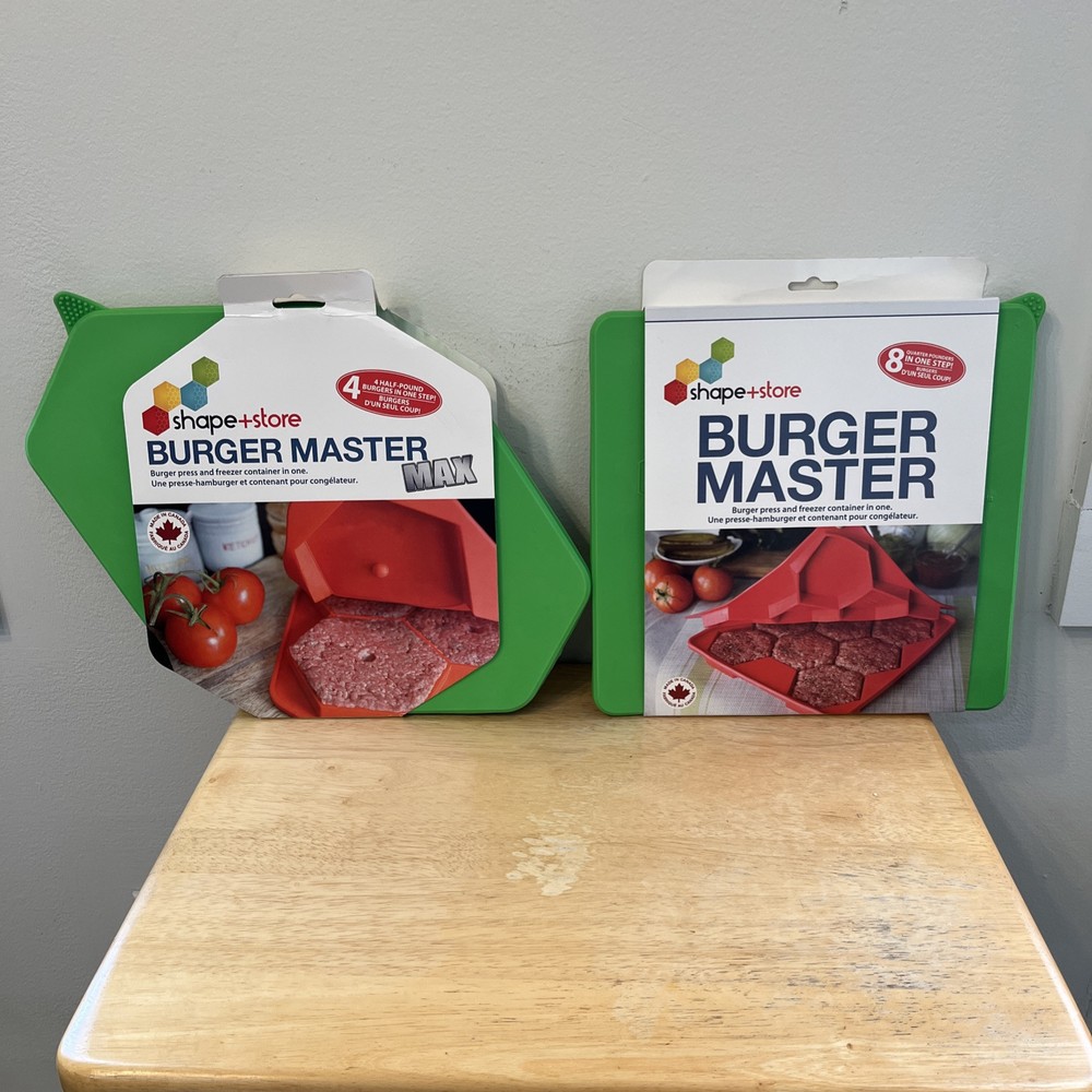 Shape+Store Burger Master & Burger Master MAX Press & Freezer Containers NEW!