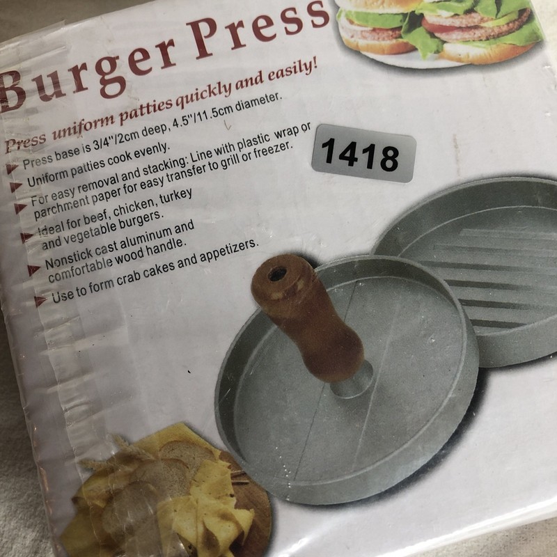 Hamburger Patty Maker Grill Press Large Round Burger Metal Mould Cooking Tools gallery