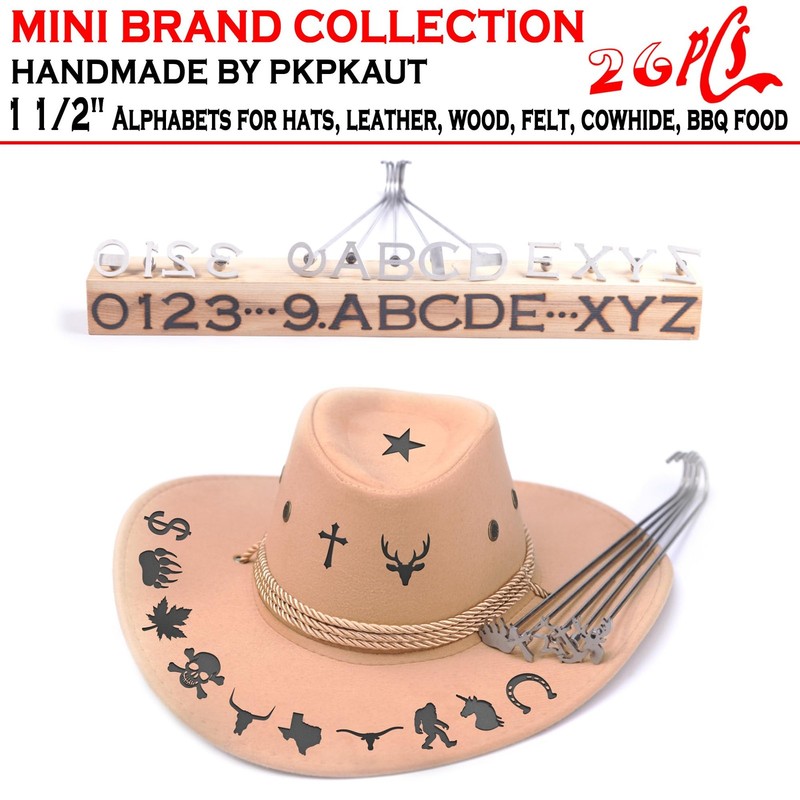 26Pcs Mini 1 1/2" Branding Irons, Alphabet Custom Wood Branding Iron Personal... gallery