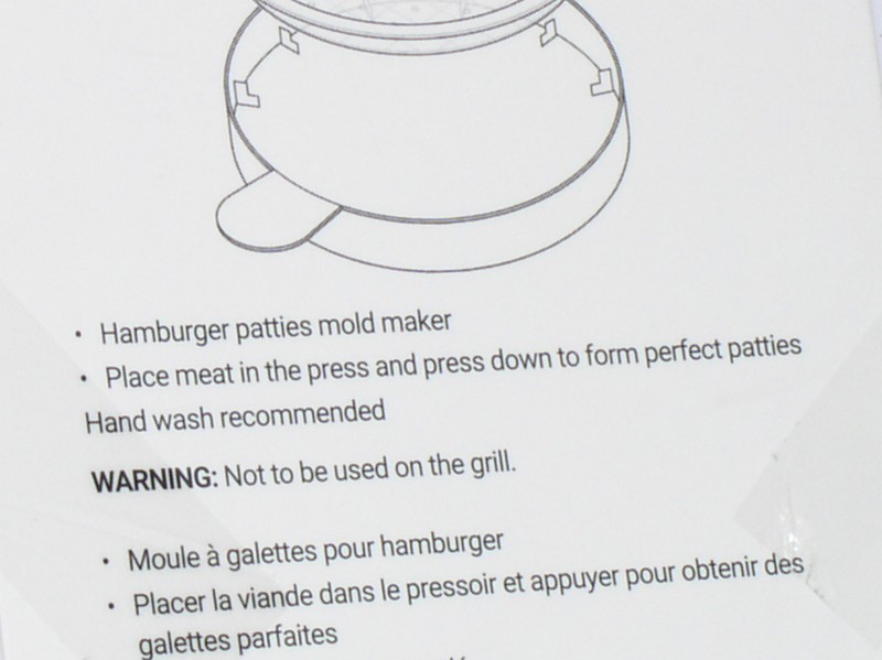 JACENT CULINARY ELEMENTS HAMBURGER BURGER MAKER PRESS FORM MOLD COOKING TOOL USA gallery