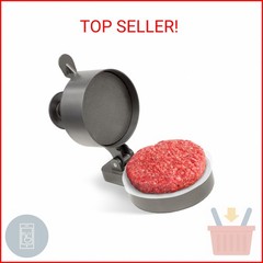 Shop Square Burger Press Patty Maker – Adjustable Thickness (1/4 lb to 3/4 lb) w