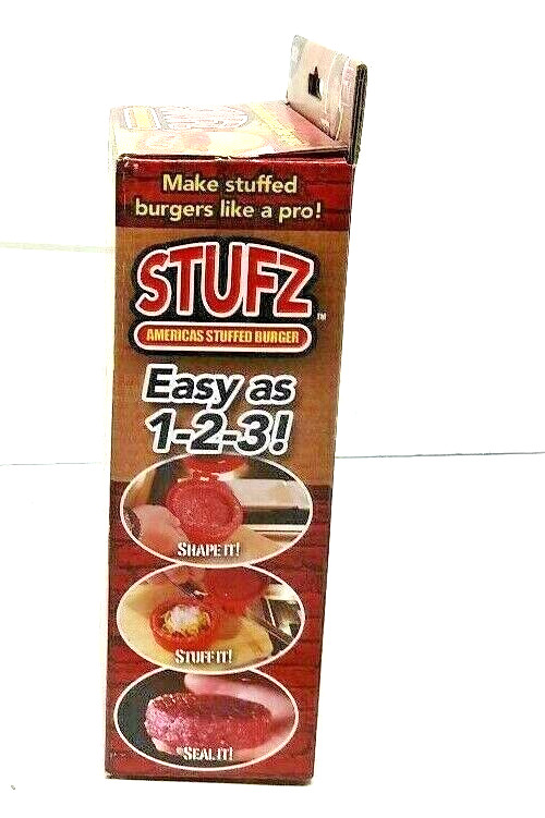 STUFZ AS SEEN ON TV STUFFED BURGER PRESS NIP 2013 OLD STOCK - U gallery