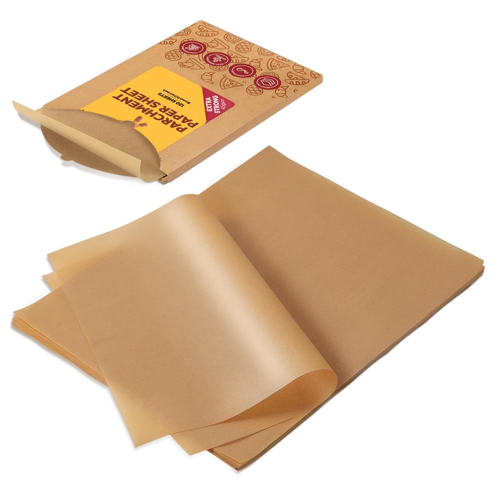 Katbite 120Pcs 8x12 inches Parchment Paper Sheets, Inches, 8“x12“-120 gallery