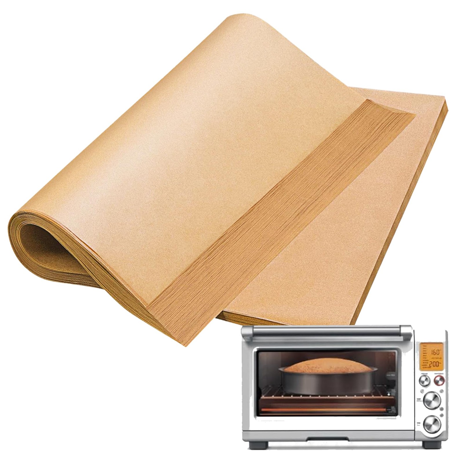 Air Fryer Liners Disposable, 100Pcs Parchment Paper 11*11 inches, Beige gallery