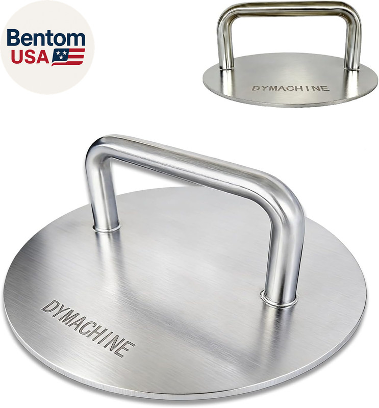 Smash Burger Press,7 Inch Stainless Steel Hamburger Press,2.5Mm Thick Heavy Duty gallery