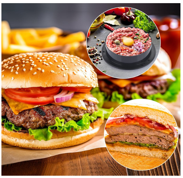 Hamburger Press 3 in 1 – Patty Maker for Stuffed Burgers, Sliders & More gallery
