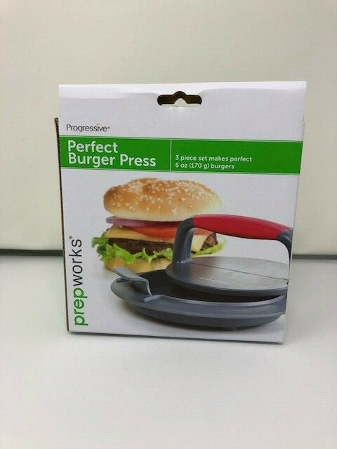 (1)Prepworks by Progressive Perfect Burger Press, HPM-10, 3piece set 6oz burgers gallery