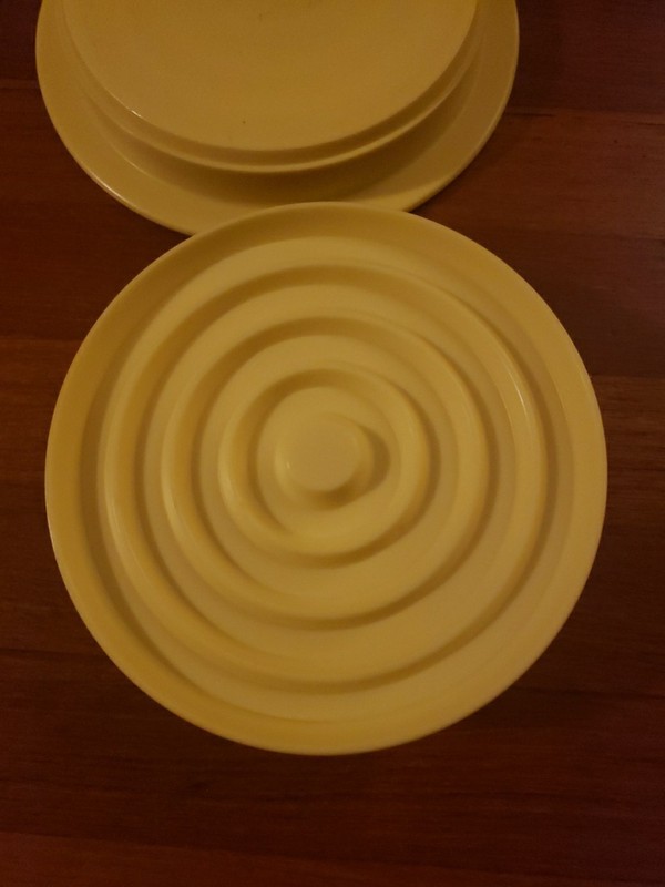 Vtg Robinson’s Burger Press Meat Tastee Rings Foley Alabama USA Yellow Nice gallery