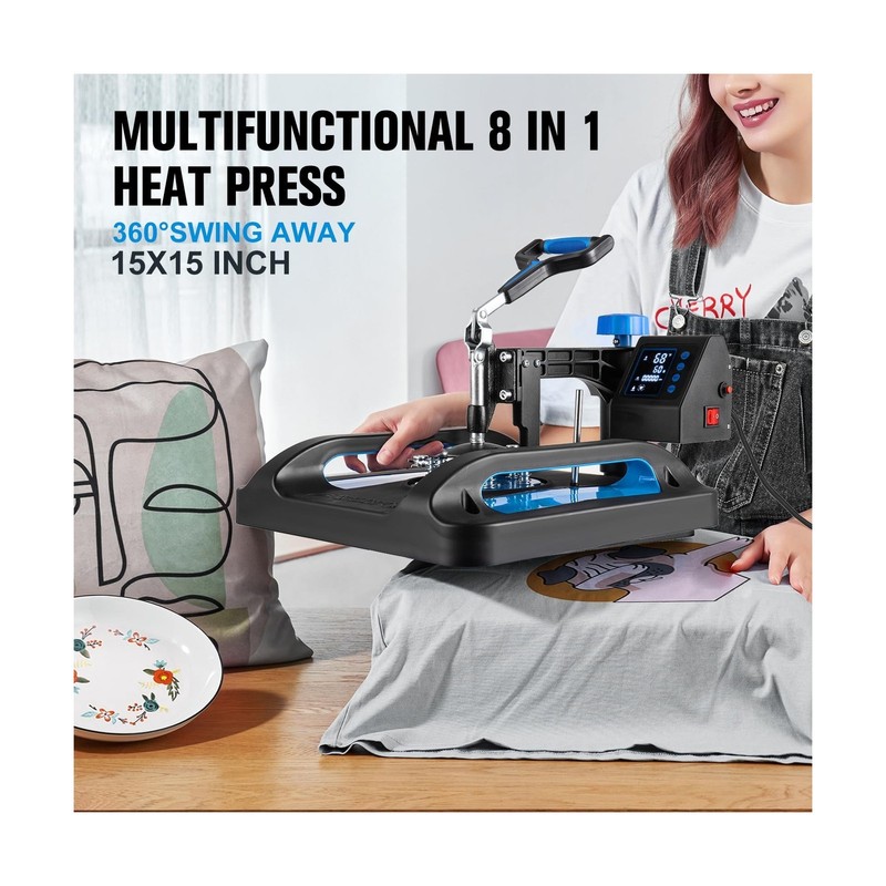 Pro Heat Press 15x15 Inch, 8 in 1 Heat Press Machine with 30 OZ Tumbler Press... gallery