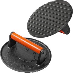 Vivicreate Cast Iron Bacon Press for Griddle – Heavy Duty Smash Burger Press, Gr