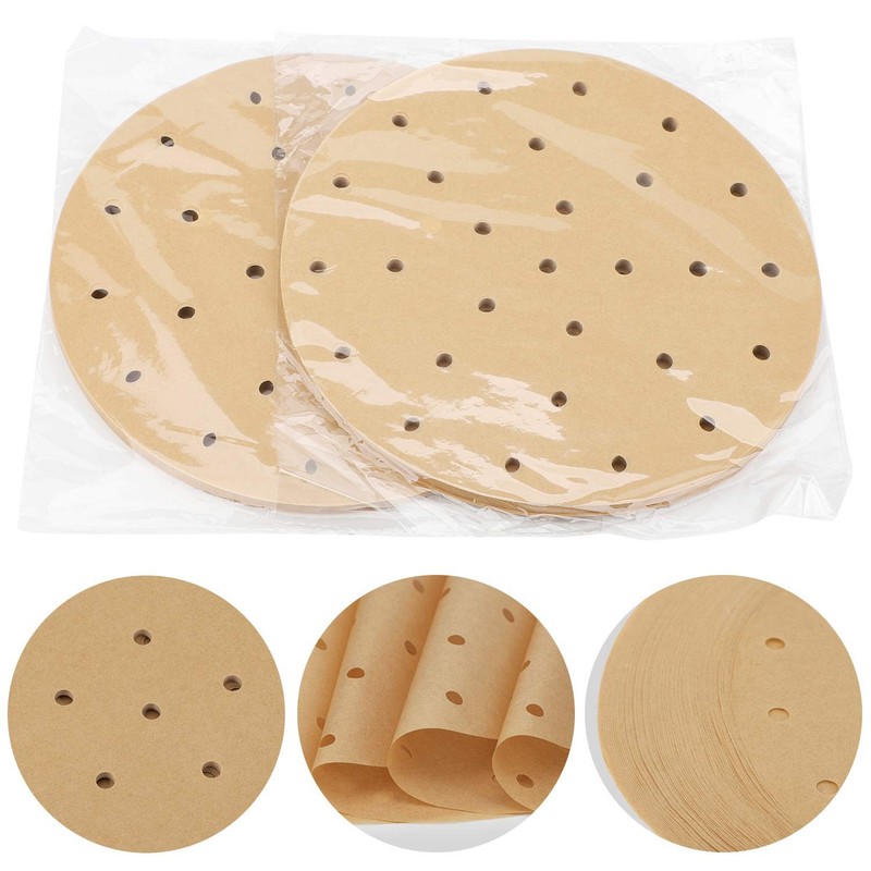 Beasea Air Fryer Parchment Paper 8 Inch, 200pcs Unbleached 8 gallery
