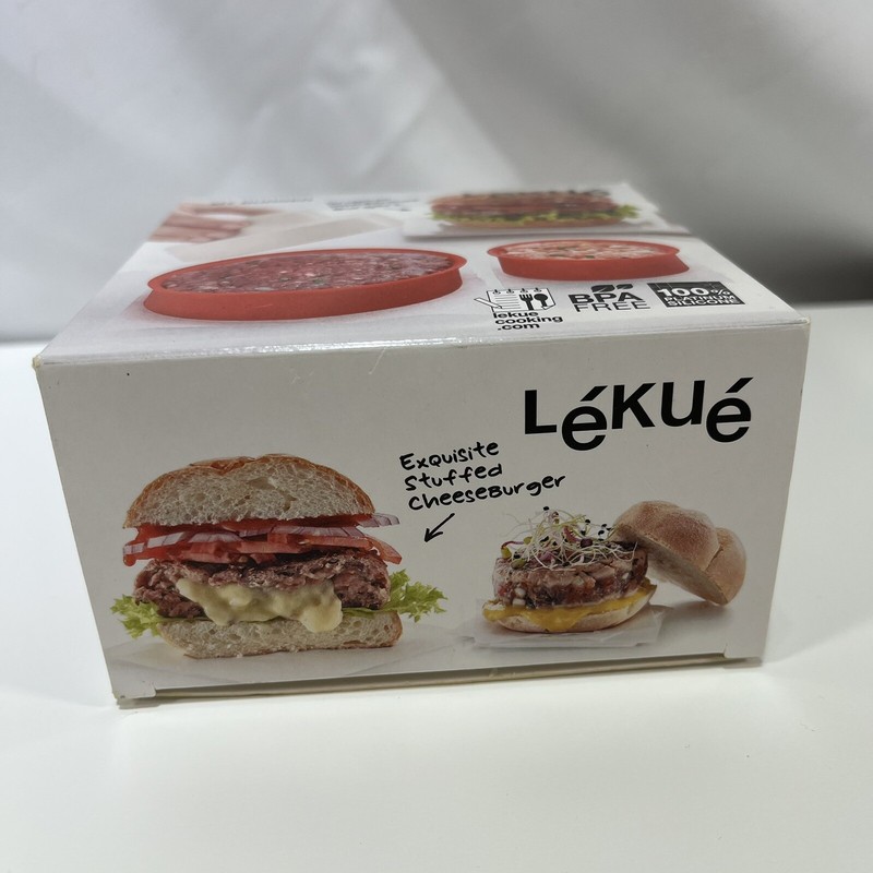 Lekue My Burger Stuffed Hamburger Patty Maker NEW BPA Free Silicone Summer Grill gallery