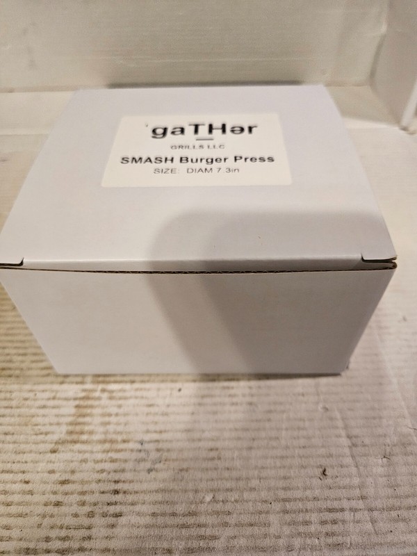 Burger Press, Round Smash Hamburger Press, Griddle Acc. Kit for Grilling NIB gallery