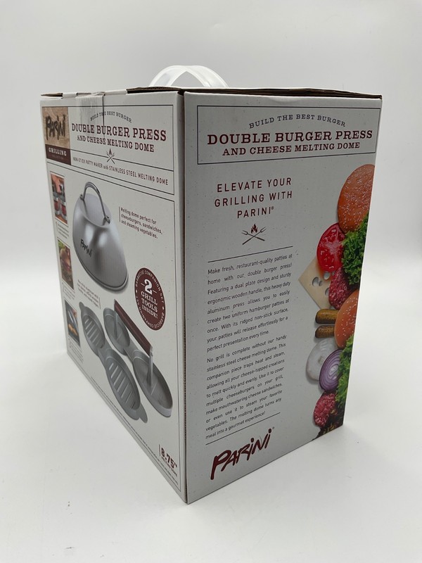 Parini Double Burger Press and Cheese Melting Dome gallery