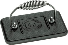 Lodge Pre-Seasoned Cast Iron Grill Press 6.75×4.5 Rectangular Cool-Grip Smash