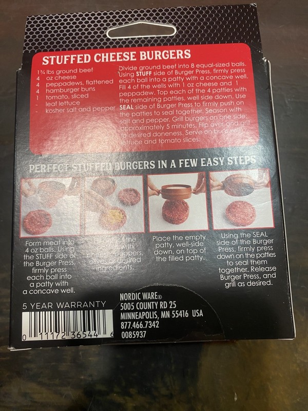Nordic Ware 3 in 1 Stuffed Burger Press gallery