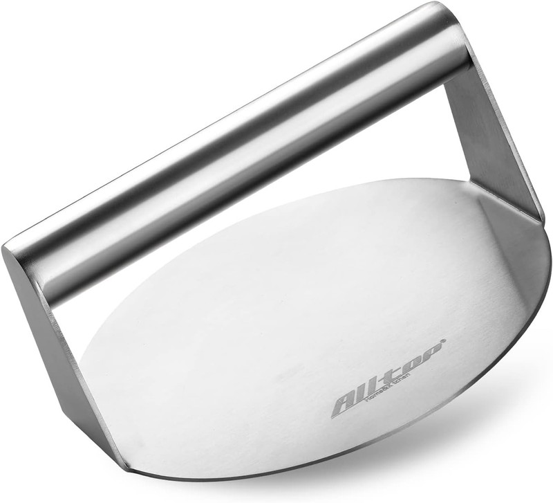 ALLTOP Smash Burger Press -Grill Essential,Stainless Steel Non-Stick Smasher Ham gallery