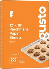 GUSTO [12 x 16 Inch – 200 Count] Pre-Cut Parchment 12 x 16 in (Sheet), White