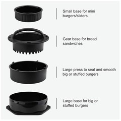 Stuffed Burger Mold & Cast Iron Presses – Grill Cooking