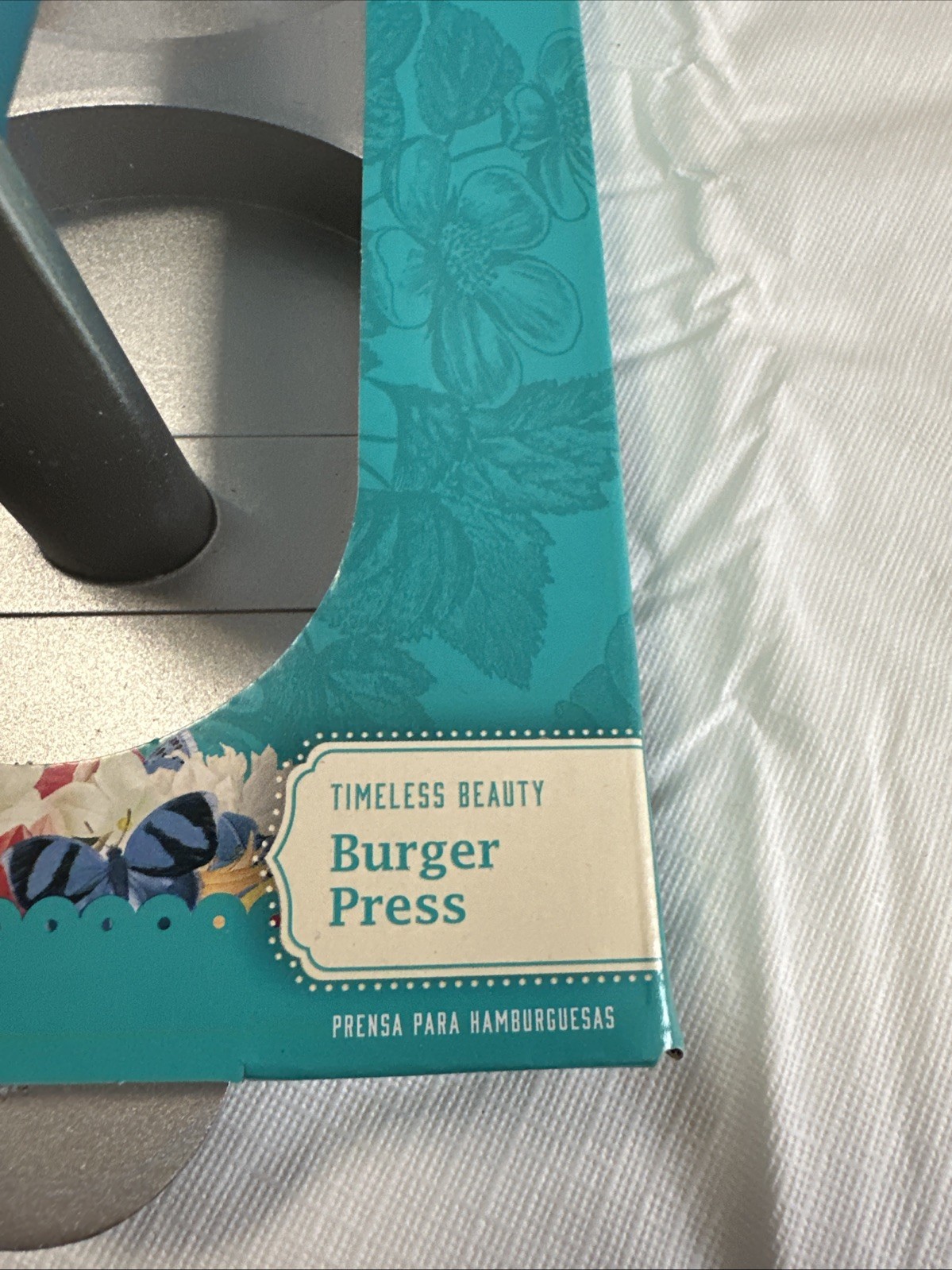 Pioneer Woman Double Burger Press Timeless Beauty Aluminum Teal Green New gallery