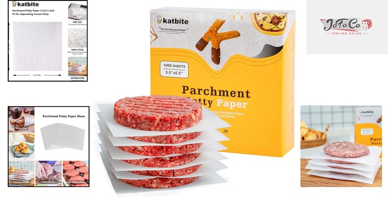 Eco-Friendly Hamburger Patty Paper - 1000 Sheets, Perfect for Every Kitchen gallery