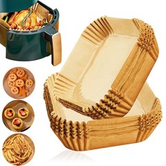 Square Mini Air Fryer Liners for Most 2-3 qt 6.3inch, 100Pcs, 6.3″