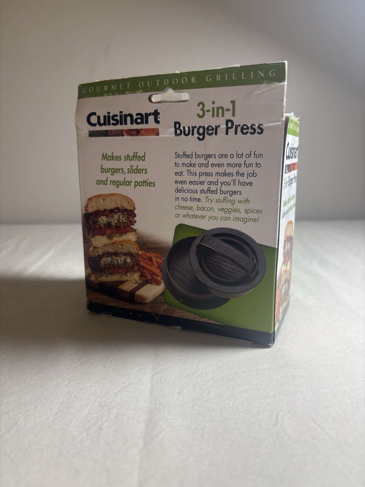 Cuisinart 3 in 1 Stuffed Hamburger Press Gourmet Grill Tool gallery