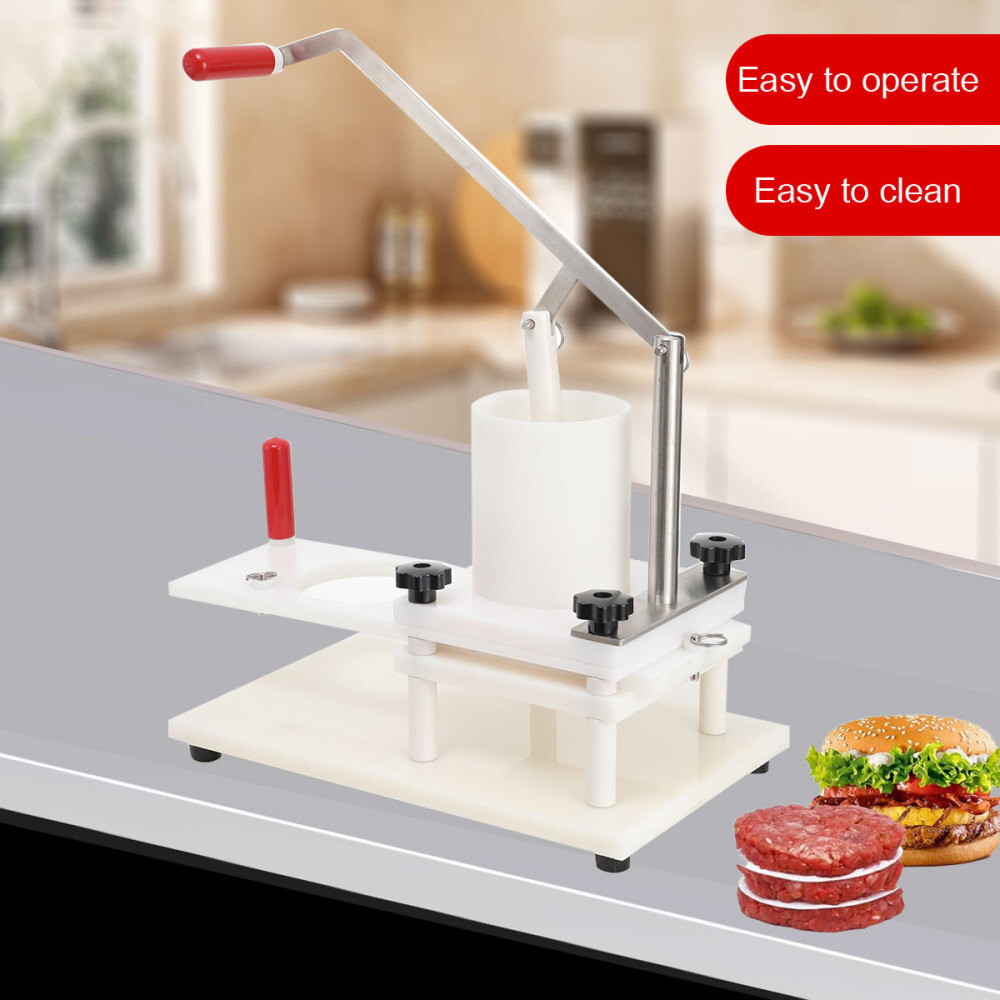 Commercial Burger Patty Maker Hamburger Press Forming Machine Stainless Steel+PE